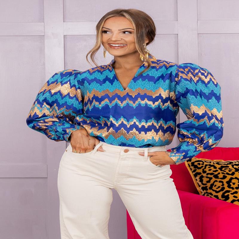 Hampton Top - Ripple | Emily McCarthy - FINAL SALE