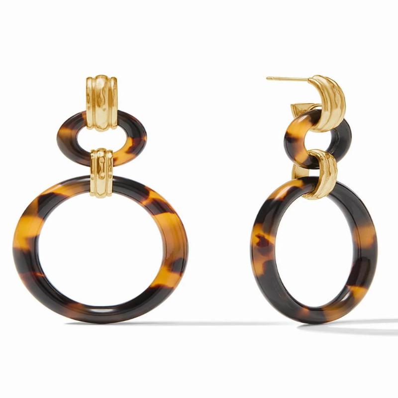 Madison Link Earring - Tortoiseshell | Julie Vos