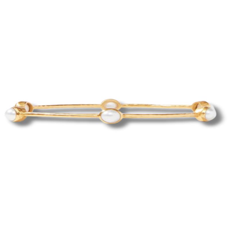 Milano Luxe Bangle - Small - Pearl | Julie Vos