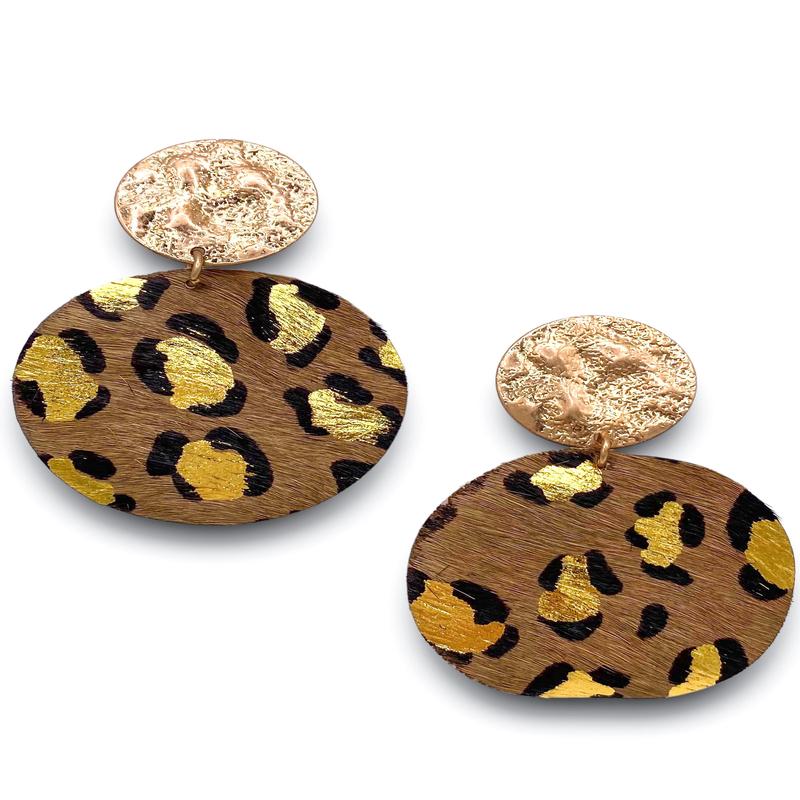 On The Run Earring - Brown | RESTOCK