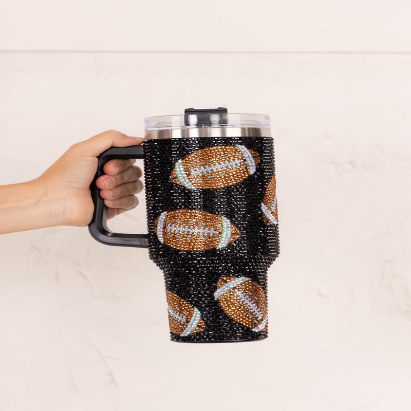 Queen Of Football Tumbler | Queen Of Sparkles - FINAL SALE