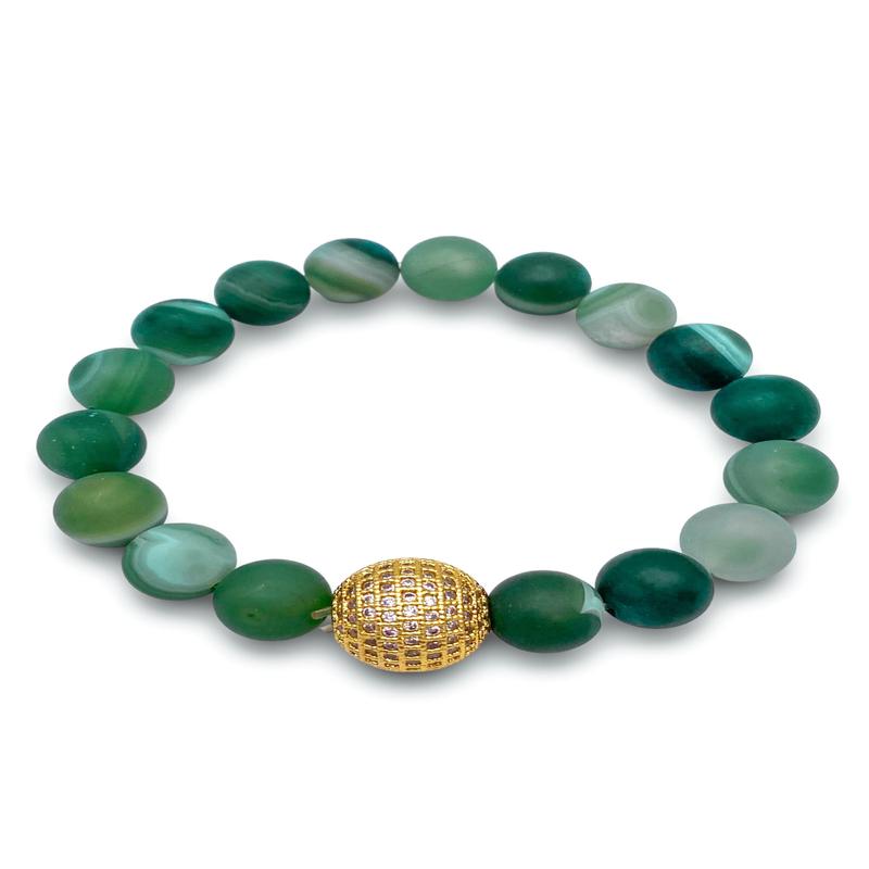 Brave Enough Bracelet -  Green Marble | Virtue | RESTOCK