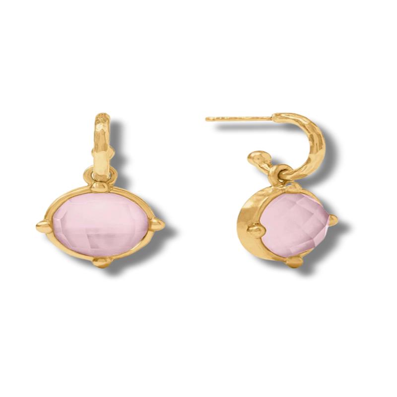 Honeybee Hoop & Charm Earrings - Rose | Julie Vos