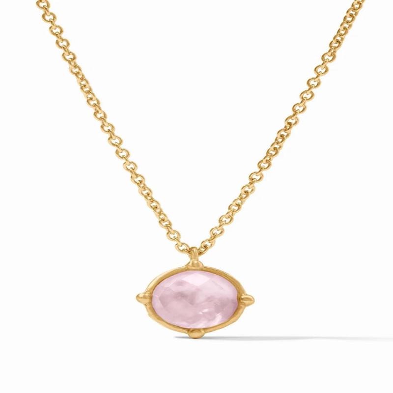 Honeybee Solitaire Necklace - Iridescent Rose | Julie Vos - FINAL SALE