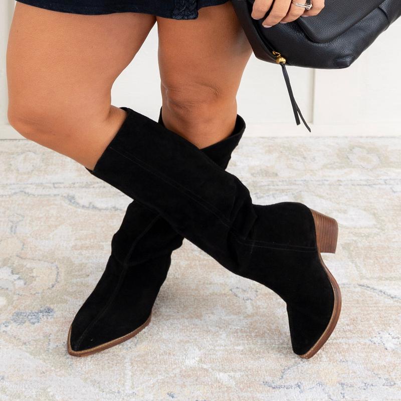 Sway Low Slouch Boot - BLACK | Free People - FINAL SALE