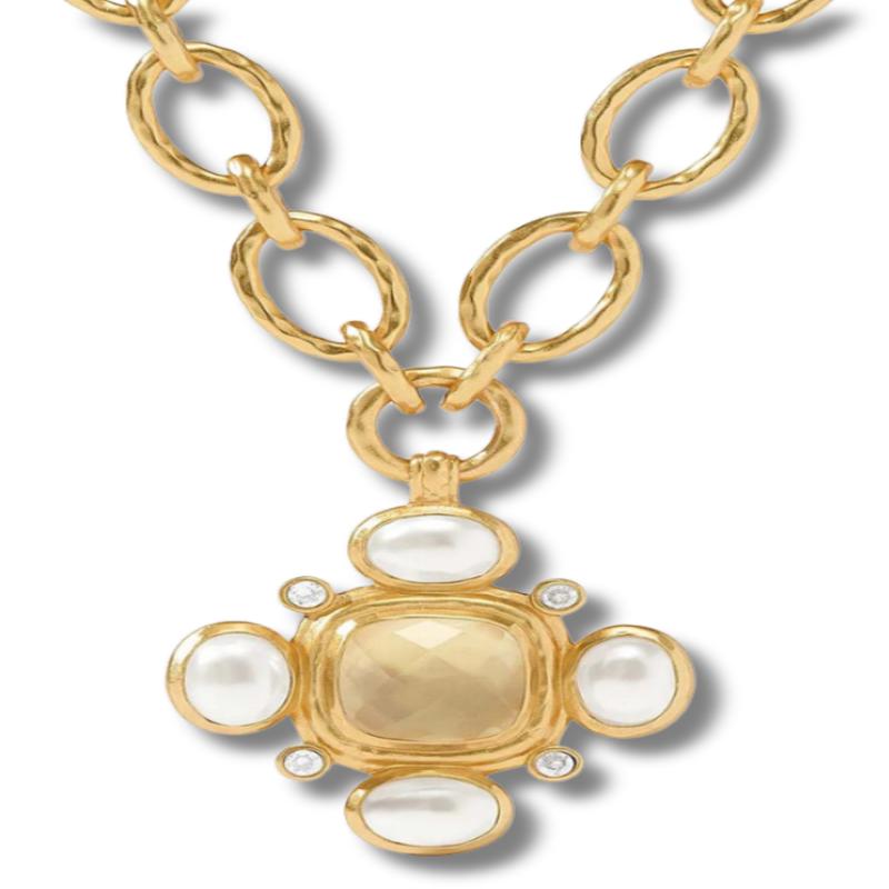 Tudor Statement Necklace - Champagne | Julie Vos | RESTOCK