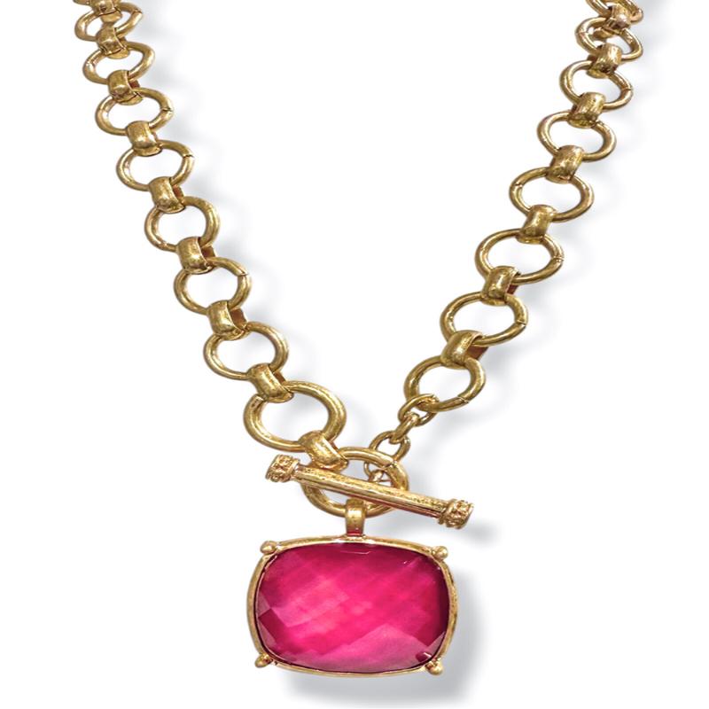 Courtney Ruby Statement Necklace