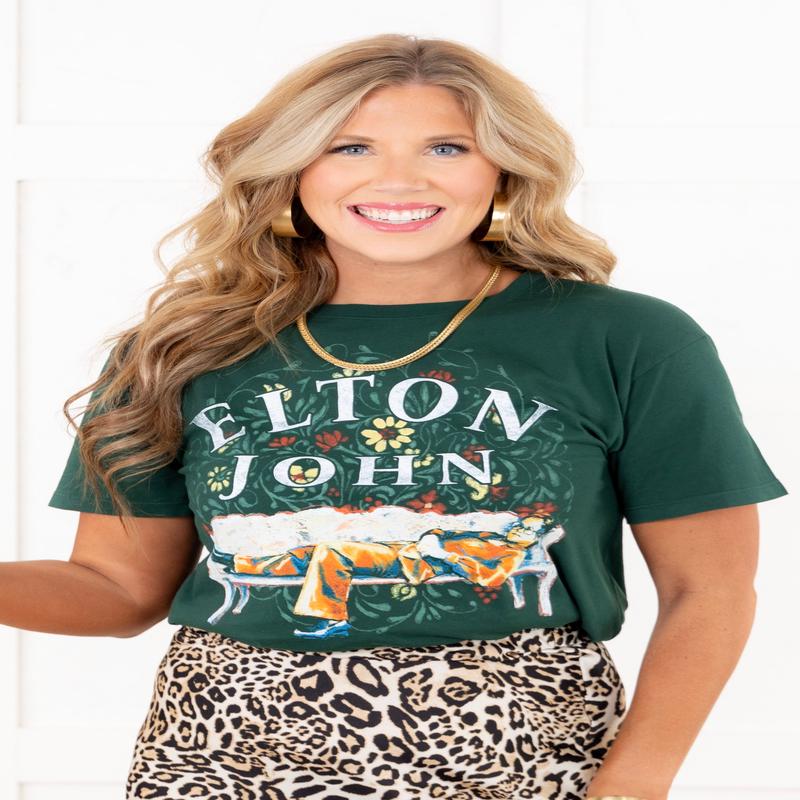Elton John Floral Tee - SALE