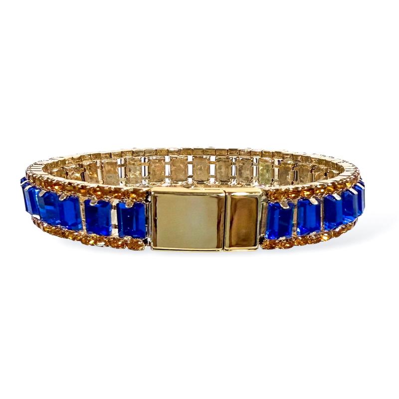 Full Of Wishes Blue Baguette Stone Bracelet