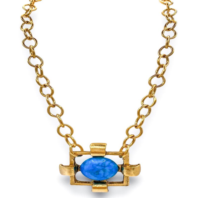 It's A Dream Necklace - Turquoise | Yochi - FINAL SALE