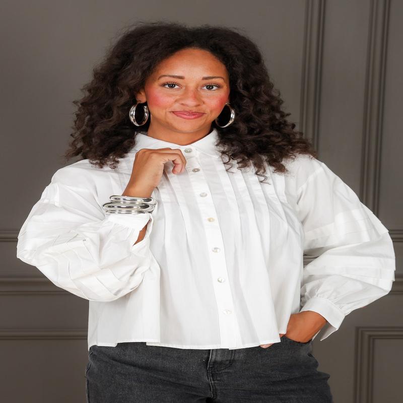 Jenni Ivory Long Sleeve Top