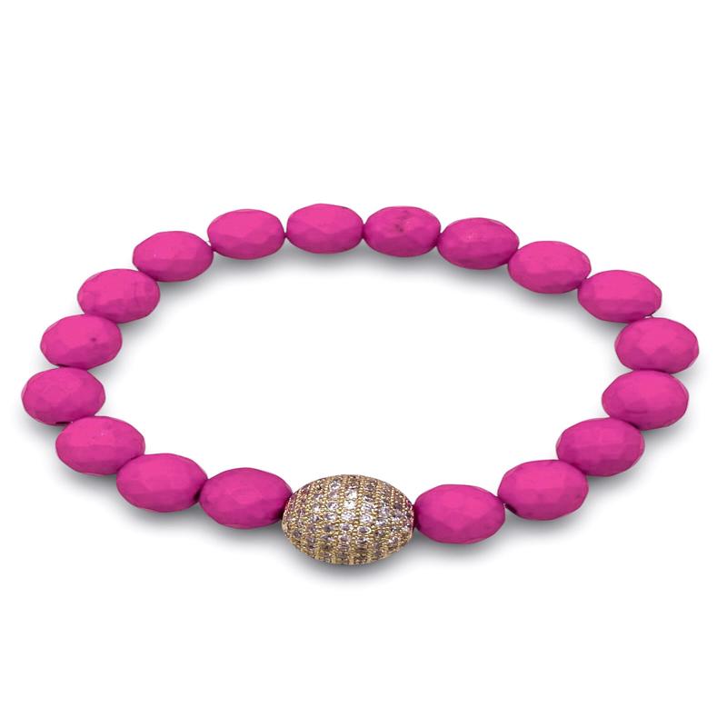 Brave Enough Bracelet -  Hot Pink | Virtue | RESTOCK