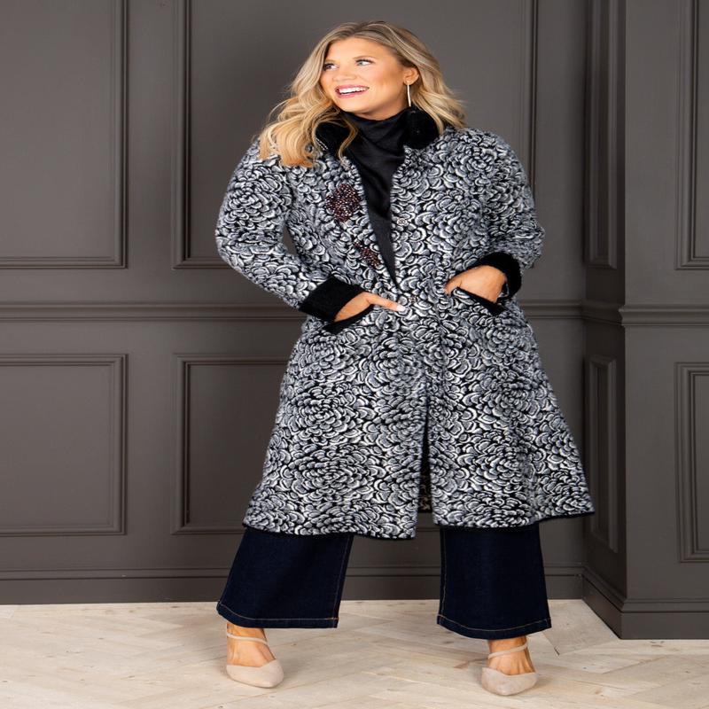 Came To Charm Black Long Sleeve Coat