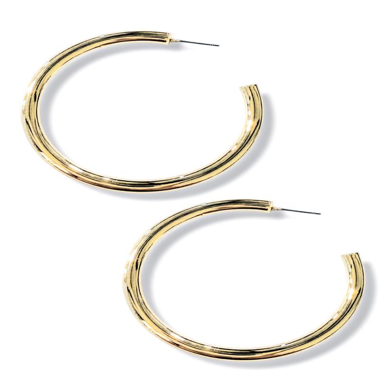 Coming Back to You Gold Metal Hoop Earrings