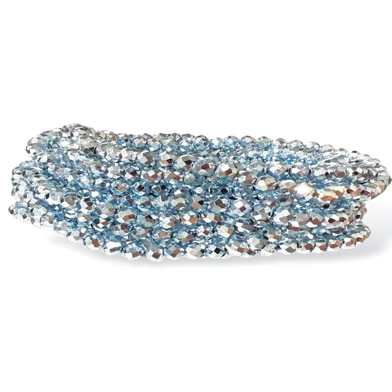 Facing The Truth Blue Faceted Bracelet Set