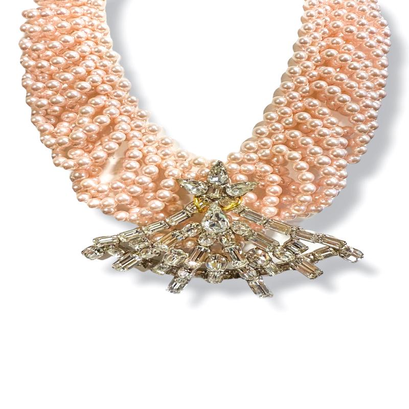 Made in the Deep South 1940s Brooch 1960s Bib Necklace