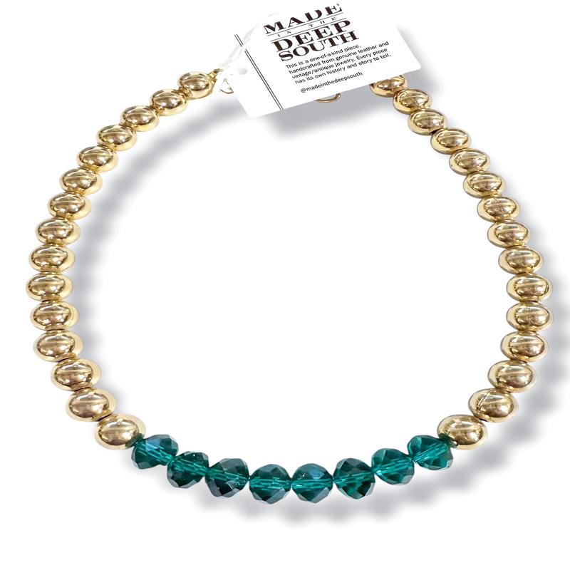 Made in the Deep South 1940s Glass Beads 1960s Glass Bead Necklace