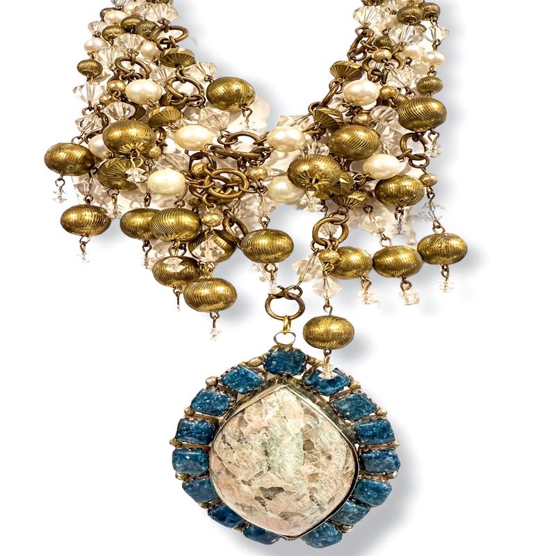 Made in the Deep South 1960s Agate 1940s Necklace