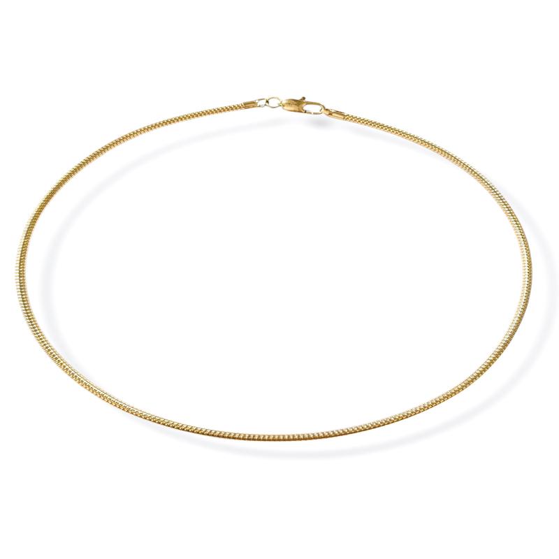 Simple As Can Be Gold Choker Necklace