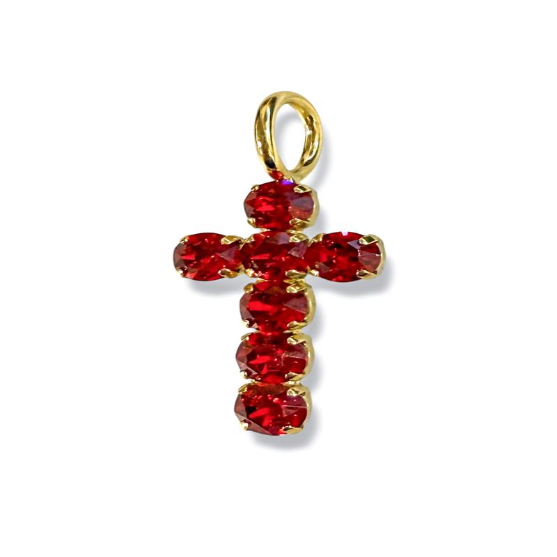 TOVA X TWT Ilex Red Cross Pendant