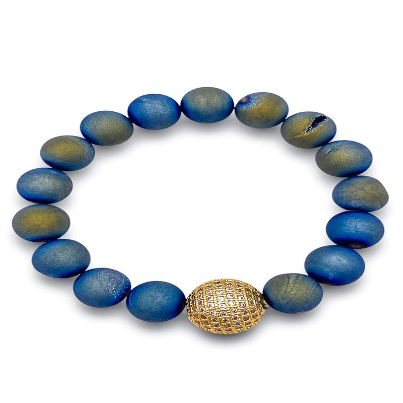 Brave Enough Bracelet - Blue Green Druzy | Virtue