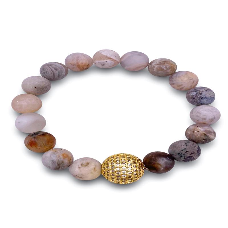 Brave Enough Bracelet - Matte Bamboo | Virtue - FINAL SALE