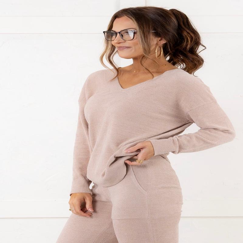 Cozy Chic V-Neck Pullover | Barefoot Dreams | RESTOCK