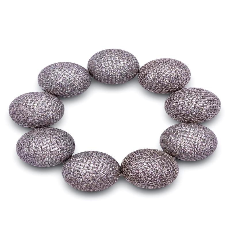 DOORBUSTER - Pave The Way Large Bracelet - Silver | Virtue