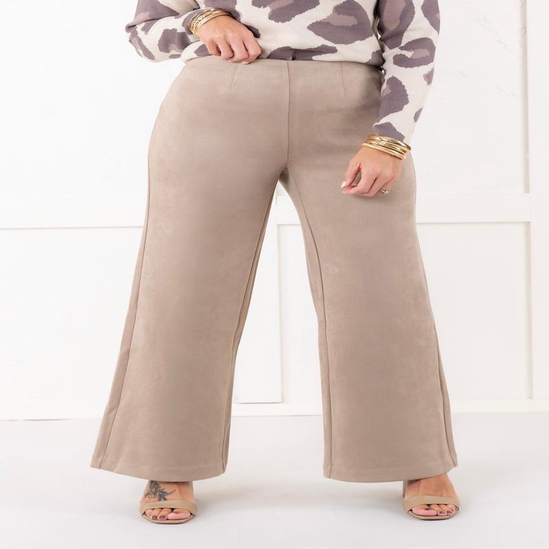 Easily Undertsood Faux Suede Pant - FINAL SALE