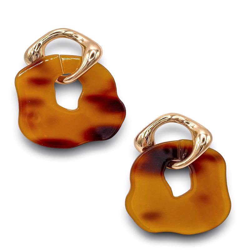 Linked Forever Earring - Tortoise - FINAL SALE