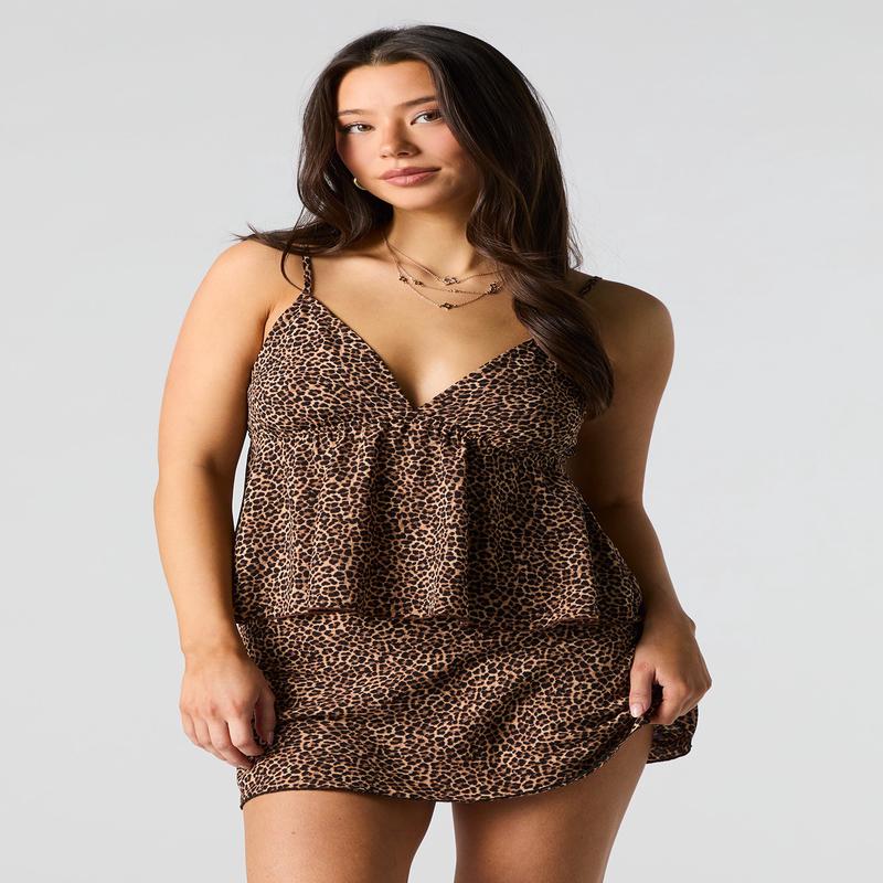 Minijupe-short imprim