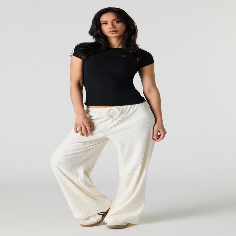 Pantalon doux ctel  jambe large