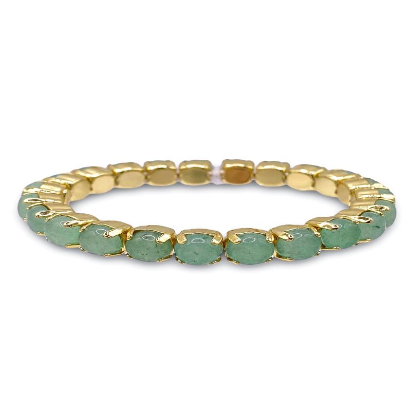 Sienna Stretch Bracelet - Bright Gold Avocado | Sorrelli - SALE