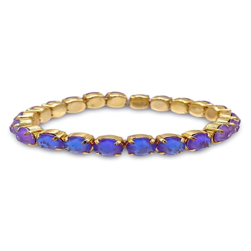 Sienna Stretch Bracelet - Brighton Gold Lavender Delite | Sorrelli - SALE