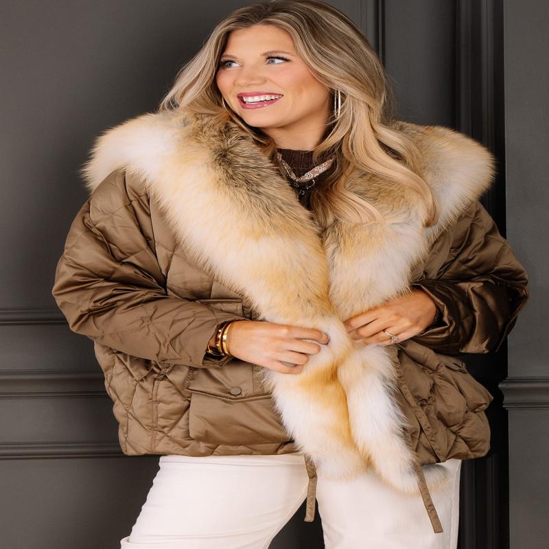 Sylvia Fur Quilted Jacket