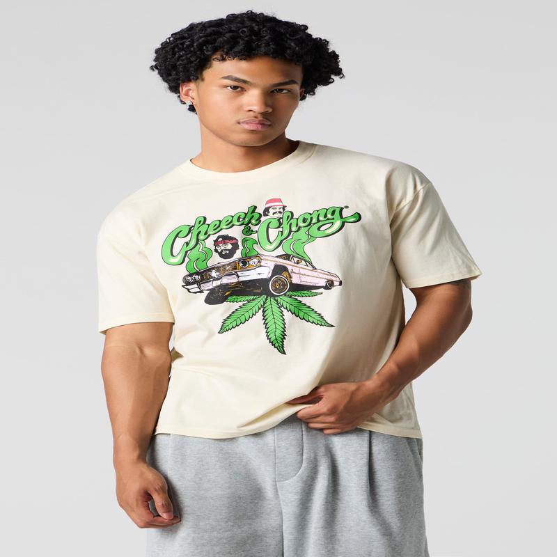 T-shirt coupe garonne  imprim Cheech & Chong Car