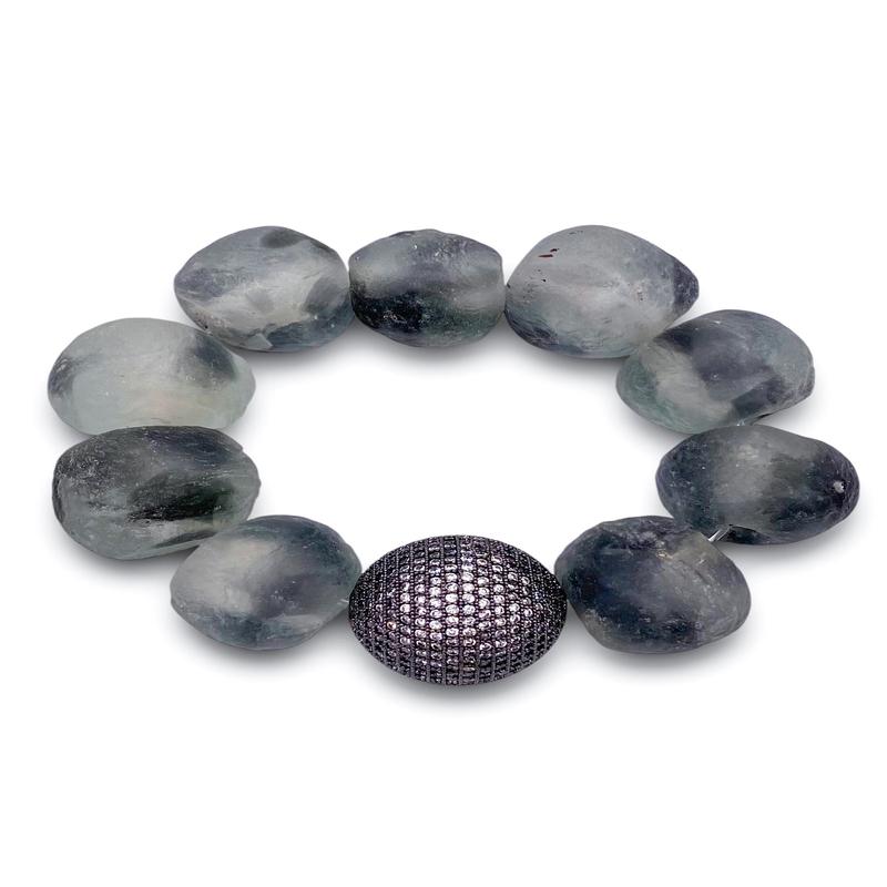 The Talia Bracelet  - Grey | Virtue - SALE