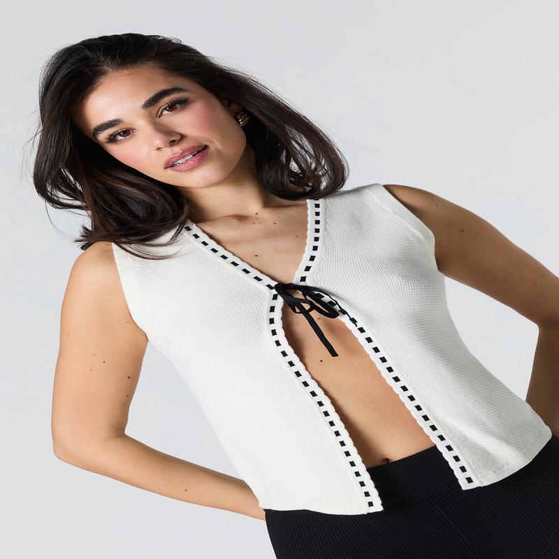 Veste ouverte en tricot