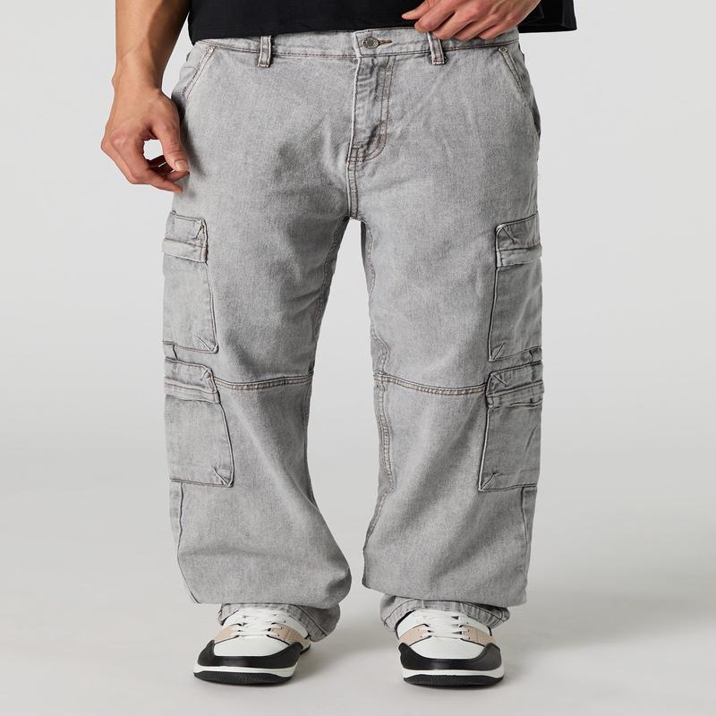 Baggy Wide Leg Cargo Jean