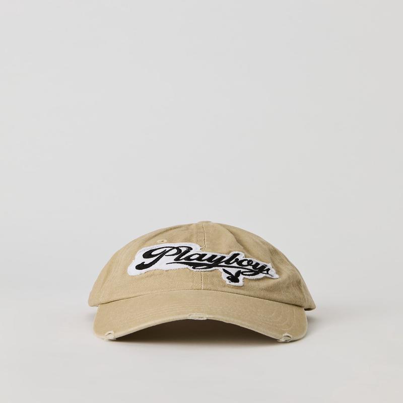 Distressed Playboy Patch Baseball Hat