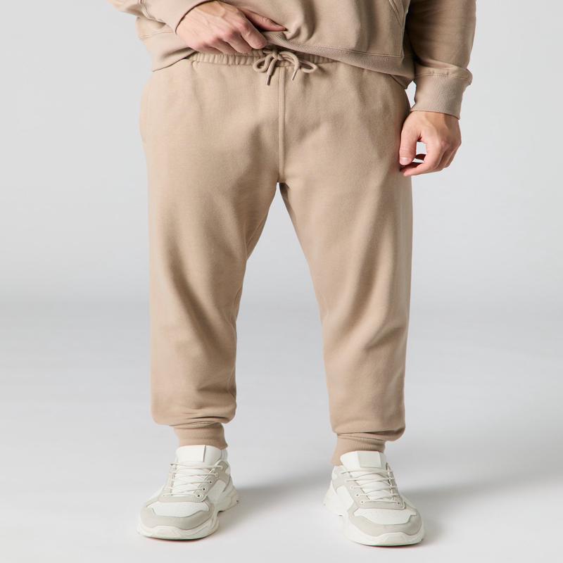 Jogger en molleton uni