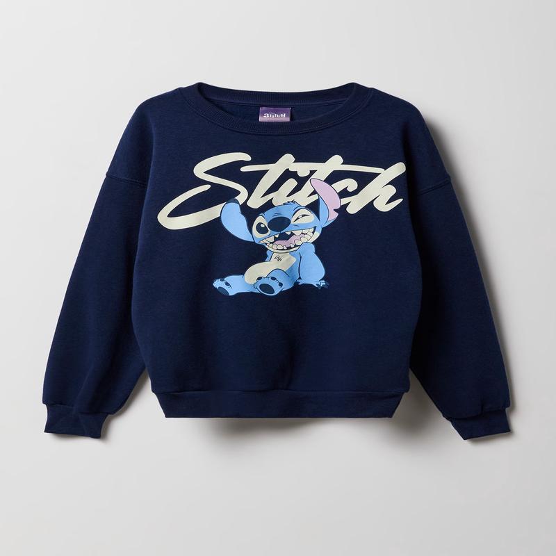 Kids Stitch Graphic Fleece Sweatshirt