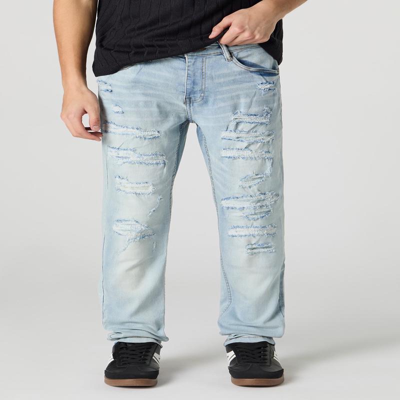 Light Distressed Stretch Jean