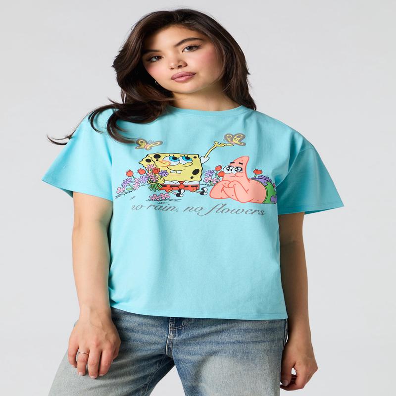 SpongeBob & Patrick Graphic Boyfriend T-Shirt