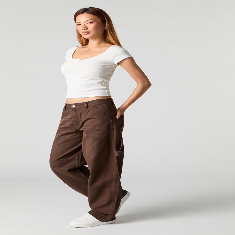 Barrel Leg Carpenter Pant