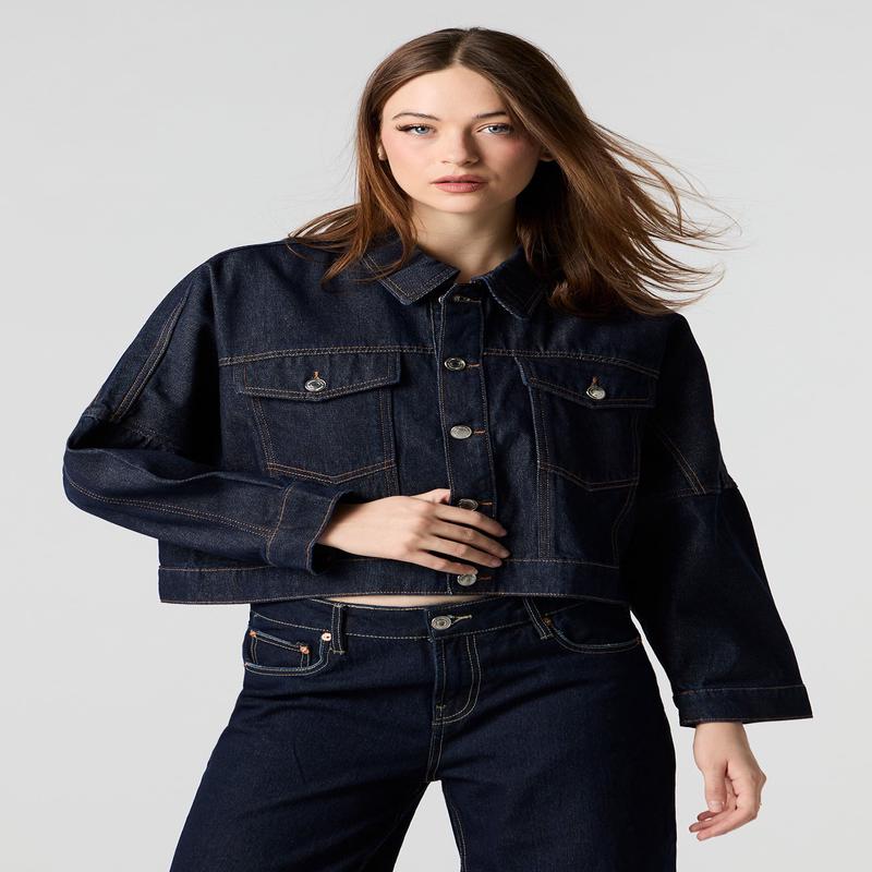 Blouson de camionneur en denim