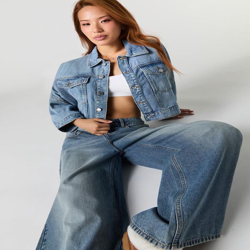 Boxy Denim Trucker Jacket