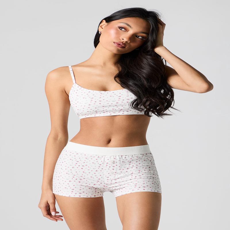 Ensemble-pyjama 2 pices short boxeur et camisole imprims