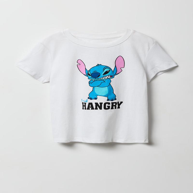 Girls Hangry Stitch Graphic T-Shirt