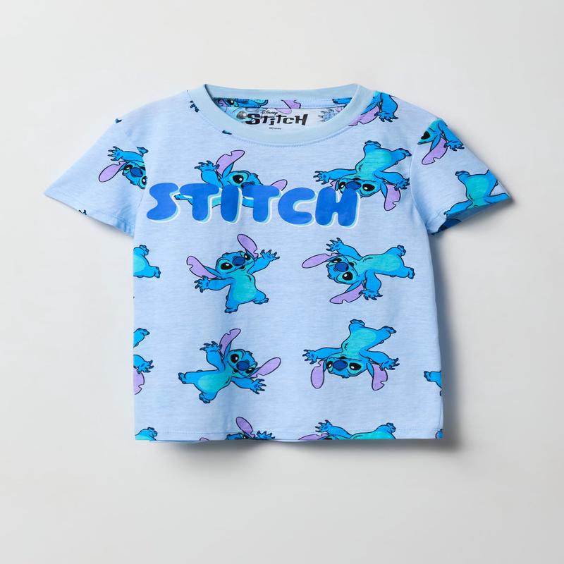 Girls Stitch Print T-Shirt